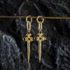 Iced Sword Convertible Earring Pendants