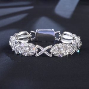 Iced Evil Eyes with Infinity Bracelet in Gold