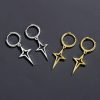 Lucky Four-pointed Star Dangle Earrings