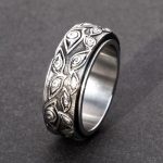 9mm Evil Eyes Spinner Relieving Stress Steel Band