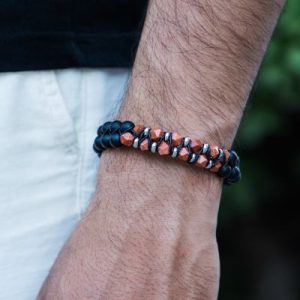 Healing Energy Stone Double Layered Braided Adjustable Bracelet