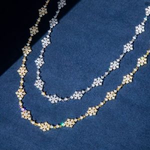 10mm 18'' Snowflake Link Chain in Gold