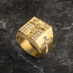 Men's Cross Jesus Titanium Steel Ring