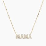 Diamond "MAMA" Necklace