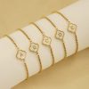 Initial Letters Four Leaf Bolo Bracelet