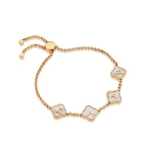 Customized Four Leaf  Initial/Name Bolo Bracelet