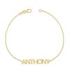 Block Letter Name Bracelet