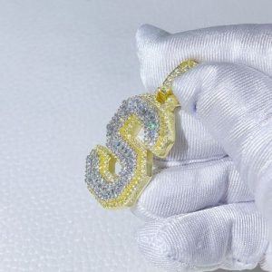 A-Z Baguette Cut Letter Pendant