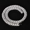 14mm Paved Cuban Chain with Big Box Clasp