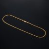 3mm Custom Name Rope Necklace in Gold