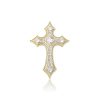 Iced Out Gothic Cross Pendant