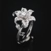 Diamond lily Open Ring