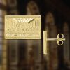 Last Supper Engraved Stud Earring