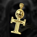 Skull Cross Stainless Steel Pendant