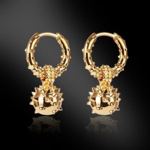 Prickly Ball Dangle Earrings