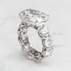 8.5ct Oval Cut with Pave Round Cut Engagement Ring