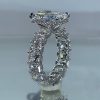 14.22 CT Luxury Radiant Cut Pave Halo Engagement Ring