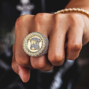 Jesus Head Ring in Gold