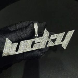 Custom Iced Italic Rave Name/Letter Pendant