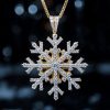 Iced Snowflake Pendant