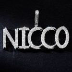 S925 & VVS Moissanite Custom Micro Paved Name Letter Pendant