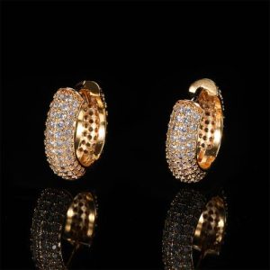 Micro Pave Hoop Earring