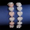 8mm 925S & VVS Moissanite Heart Bracelet
