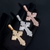 S925 & Moissanite Multi Layered Cross Pendant