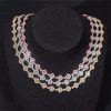 8mm 925S & VVS Moissanite Four Leaf Clover Chain