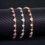 925S & VVS Moissanite Heart Star Diamond Bracelet