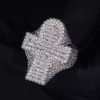 925S & VVS Moissanite Ankh Baguette Cut Chunky Ring