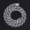 925S & VVS Moissanite 8mm Half Iced Infinity Link Chain