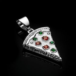 Iced Pizza Pendant
