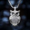 Iced Owl Pendant