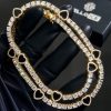 4mm Black Heart Tennis Chain