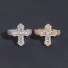 925S & Moissanite Baguette Cut Cross Ring