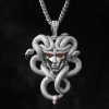 Iced Medusa Pendant