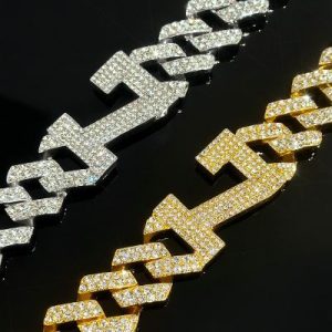 Iced 18mm 20" Number Cuban Chain