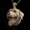 Iced Out Labrador Retriever Pendant