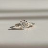2.12CT Oval & Marquise Cut VVS Moissanite S925 Silver Engagement Ring