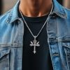 Cross Crown Dove of Peace Pendant