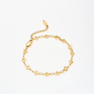 Luxe Hollow Clover Bracelet