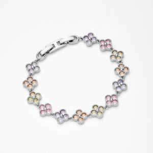 Colorful Clover Tennis Bracelet