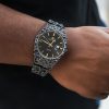 Black Gold Nugget Date Quartz Watch