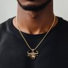 Iced Out Bull Head Pendant
