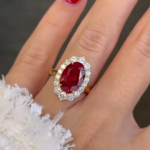 7.39CT Oval Cut Gemstone Vintage-Inspired Engagement Ring Set