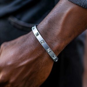 Iced Out Inverted Setting Princess-cut Bracelet