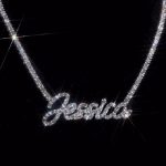 Personalized Name VVS Moissanite Tennis Necklace
