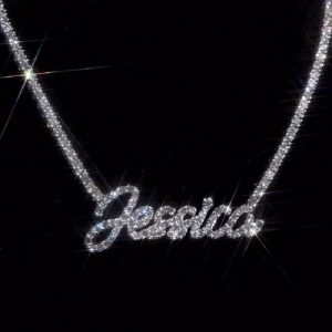 Personalized Name VVS Moissanite Tennis Necklace