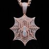 Iced Out Full Diamond Spider Pendant